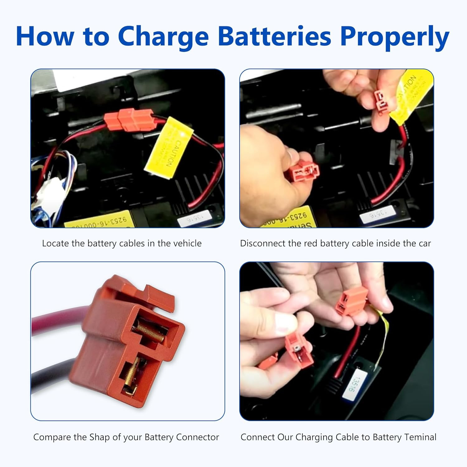 24V Battery Charger Compatible with Ride on Toys for Kids, 24Volt (28.8V) Batter