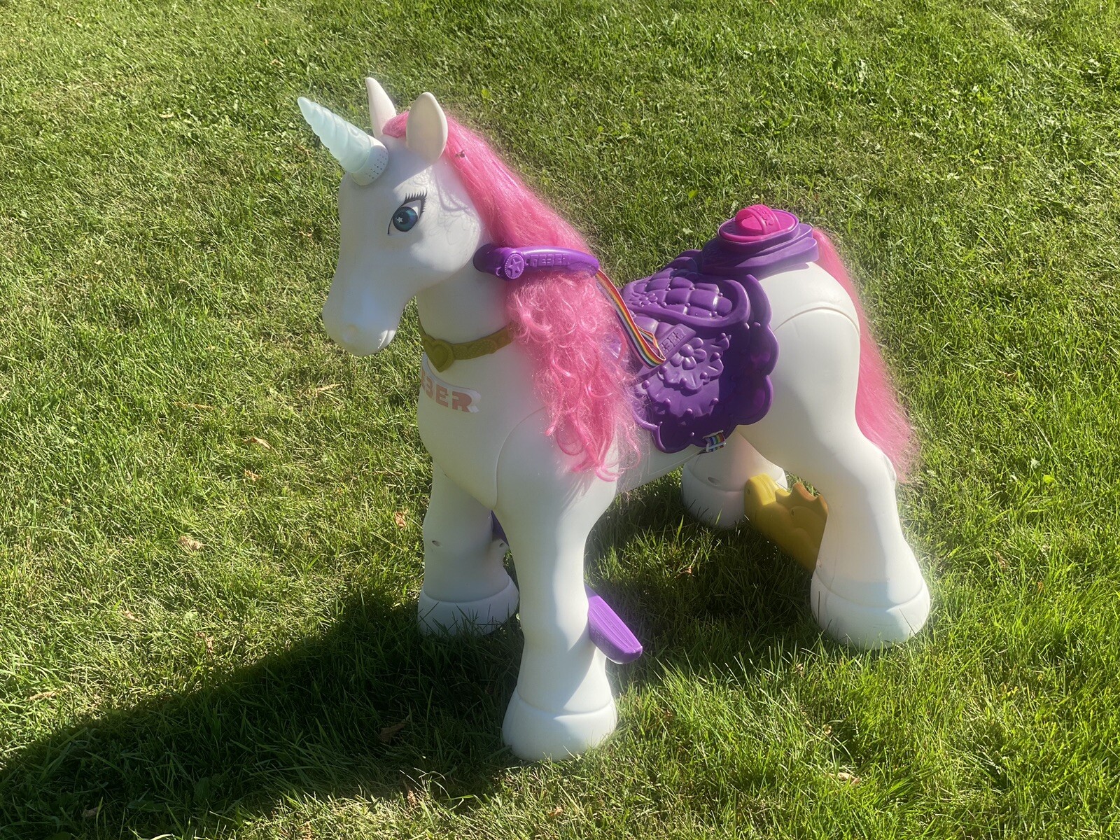 Famous Feber My Lovely Electric Ride-On Unicorn Toy 12 Volt