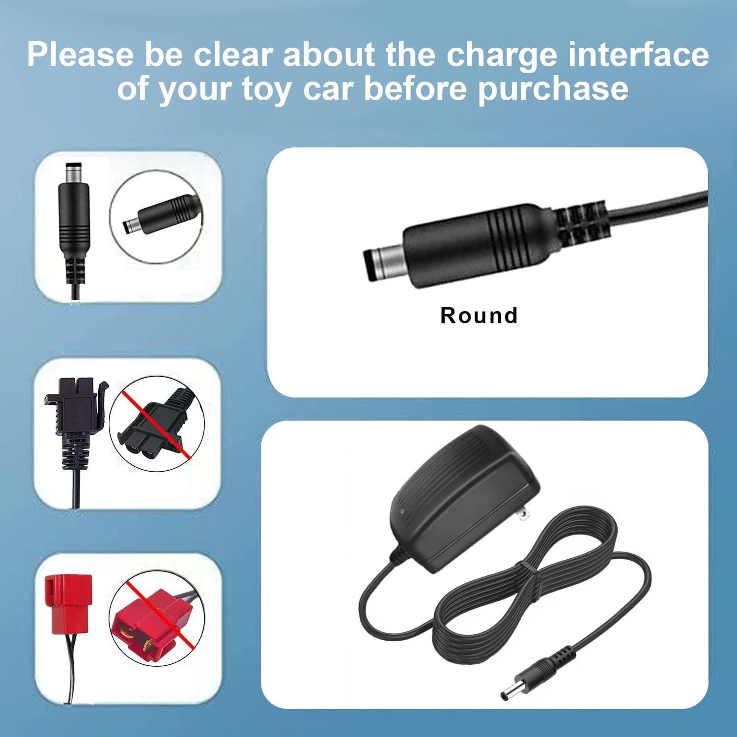 Portable 12V Battery Charger for Kids’ Electric Cars – Effortless Charging