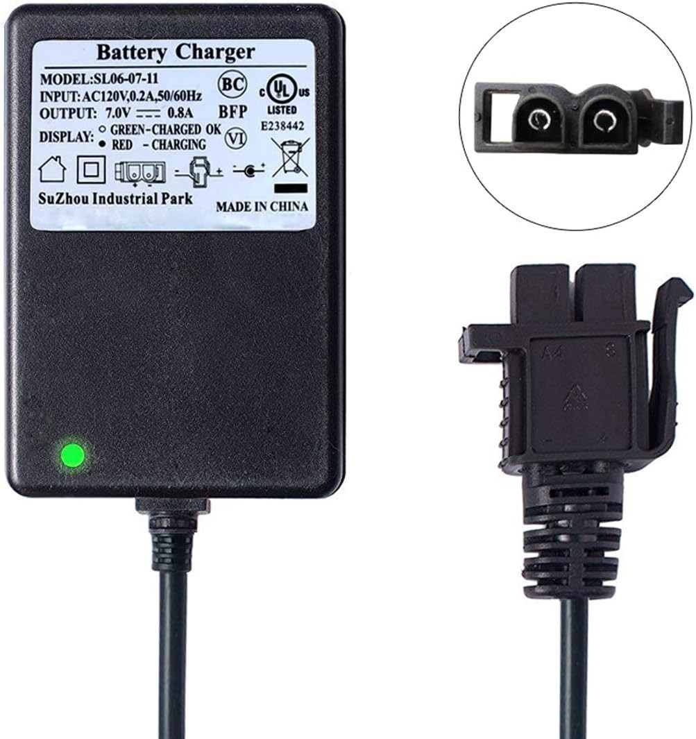 6V Battery Charger for Kids Ride On Cars, Compatible with Multiple Models