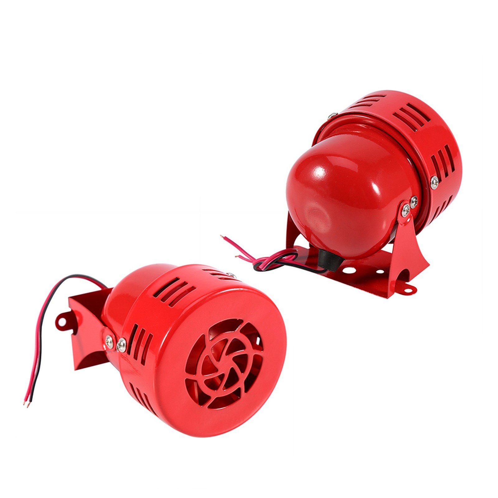 110 DB Durable Electric Motor Siren For Car Truck Motorcycle Compact Red Ai NZAD