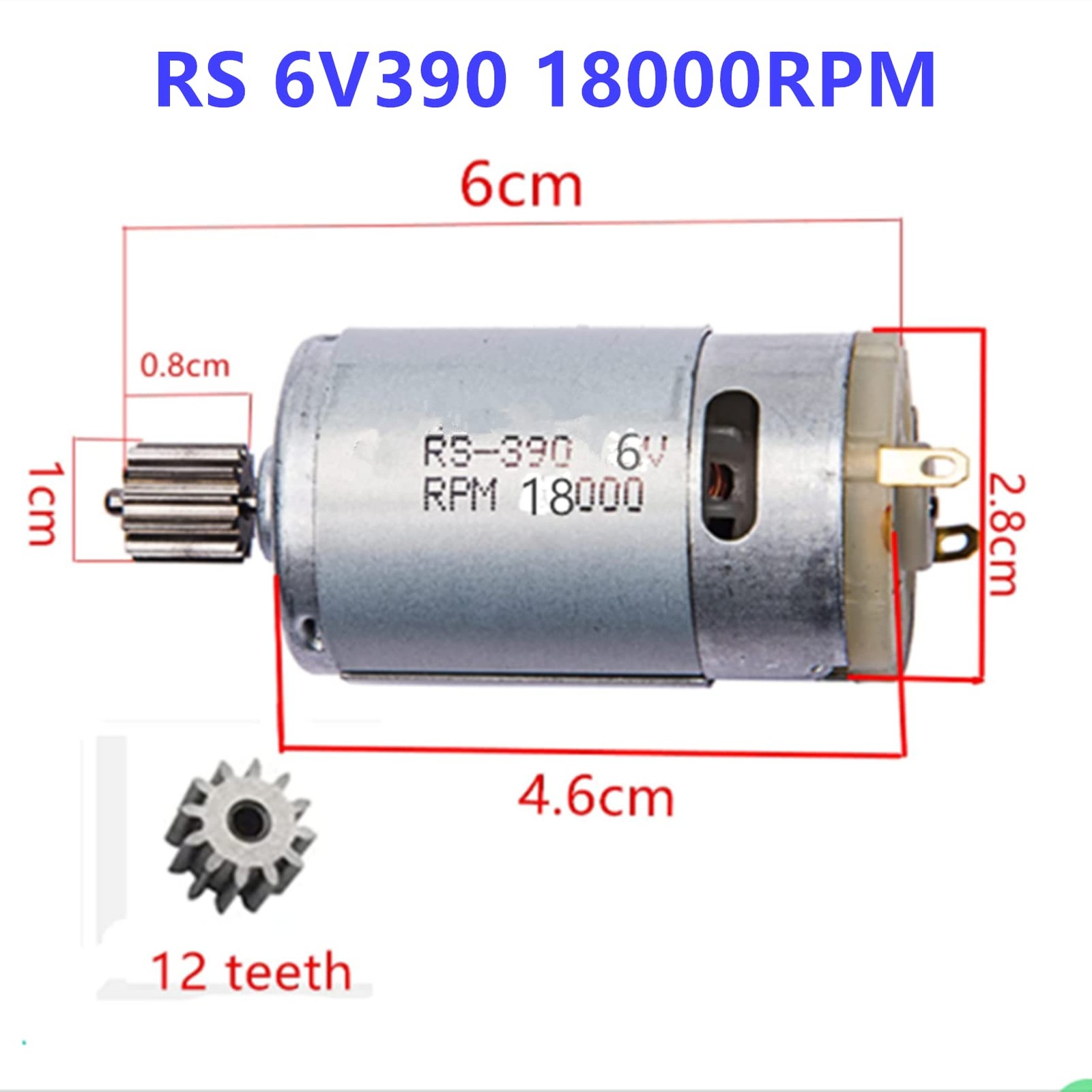 6V390 18000RPM Universal Electric Motor RS390 6V Motor Drive Engine Accessory…