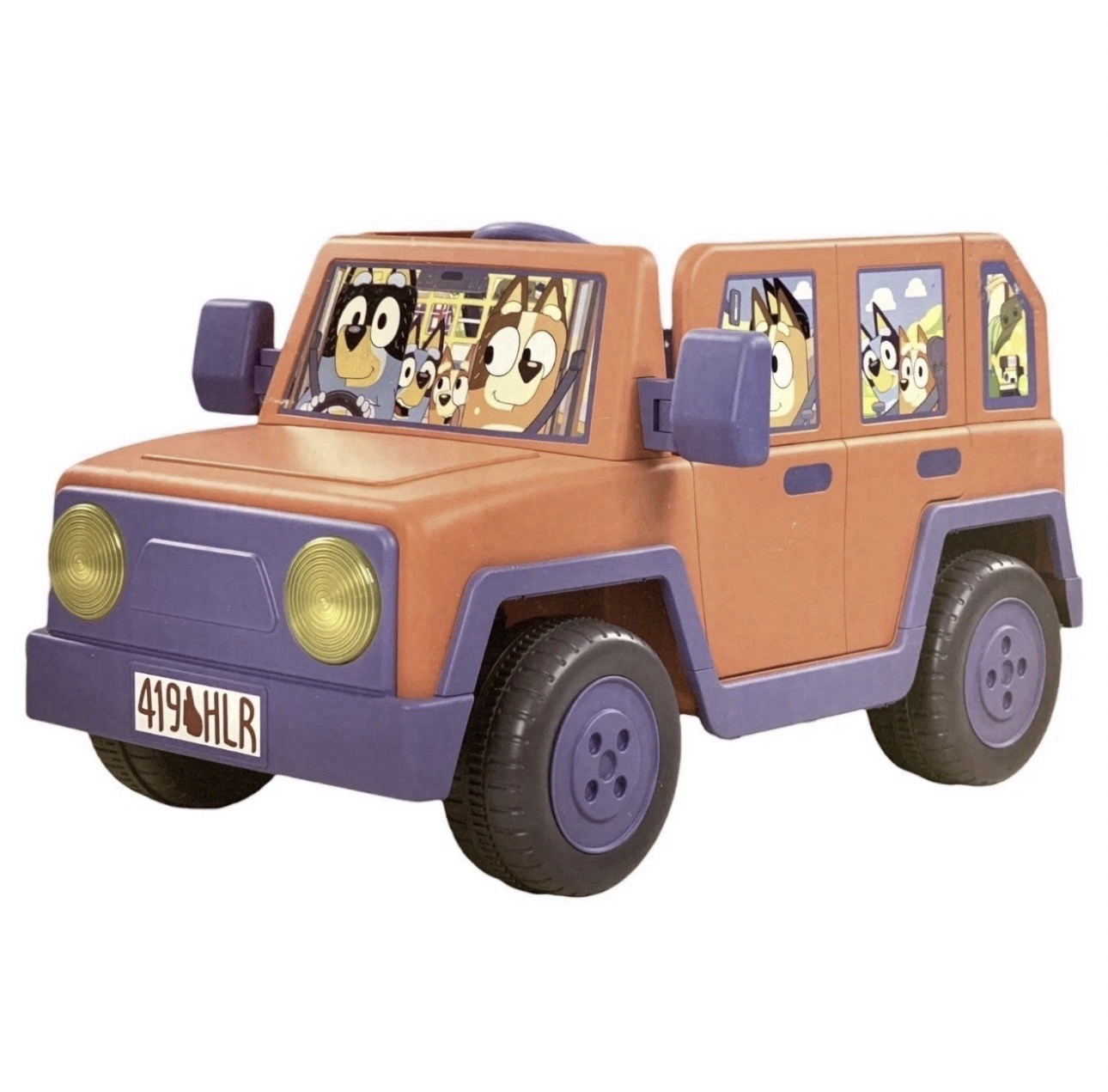 Bluey Heeler Family 12-Volt Battery Powered Ride-On, Ages 3+, 66lb. Max Weight