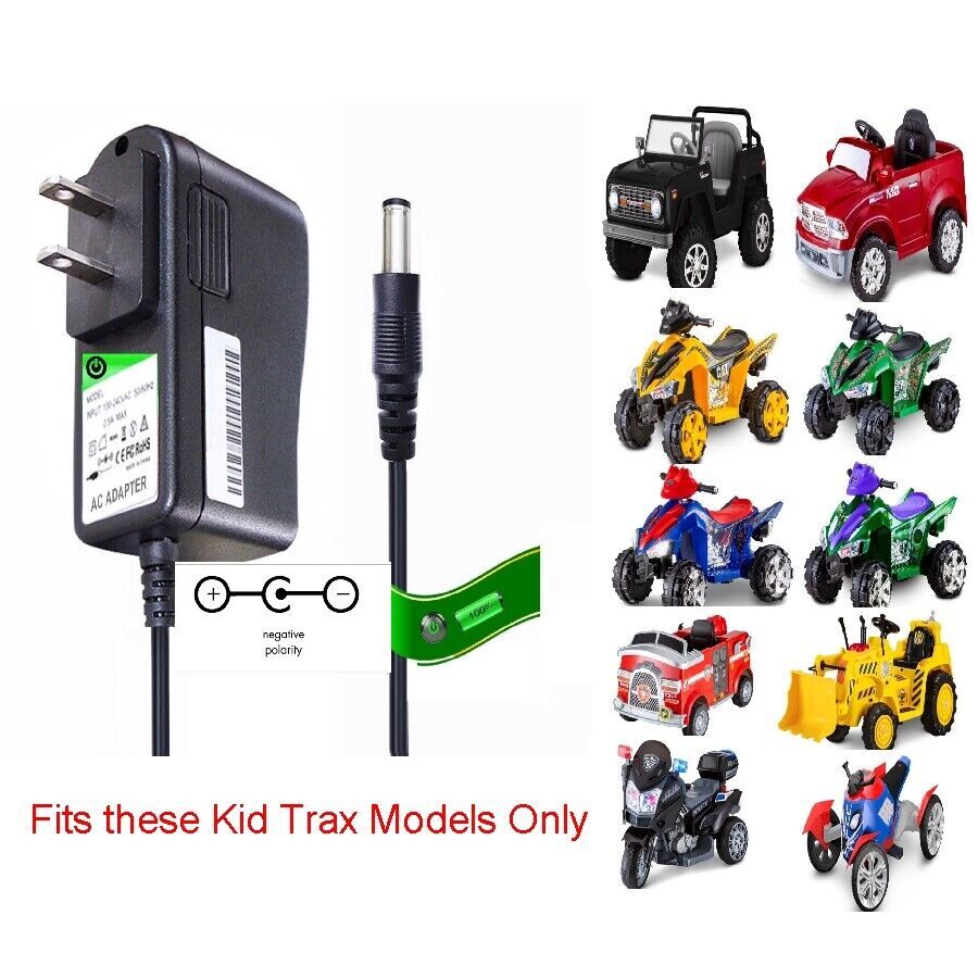 6V Circle Charger for Kid Trax 2018 & UP SpiderMan ATV Spiderbike Spider Man