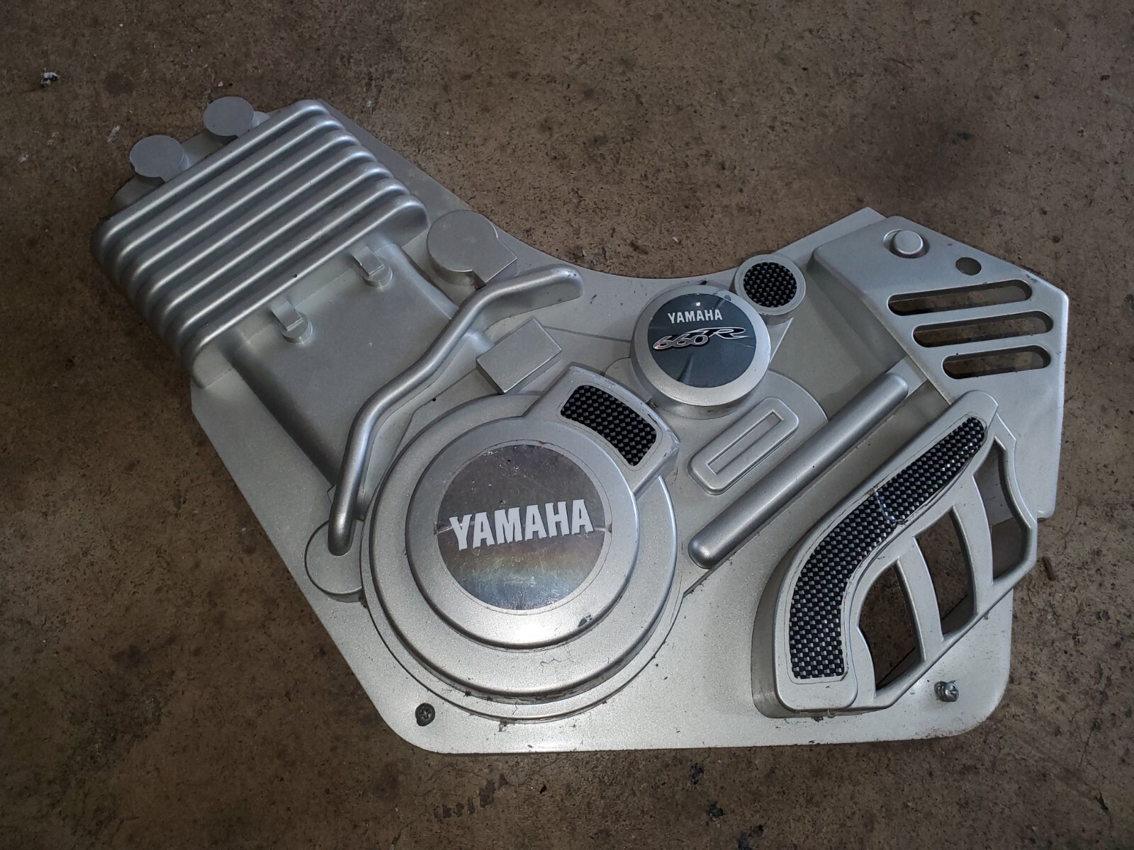 12V Yamaha Raptor Dumar 660 Power Wheels Kids ATV Left Side Plastic Engine Panel