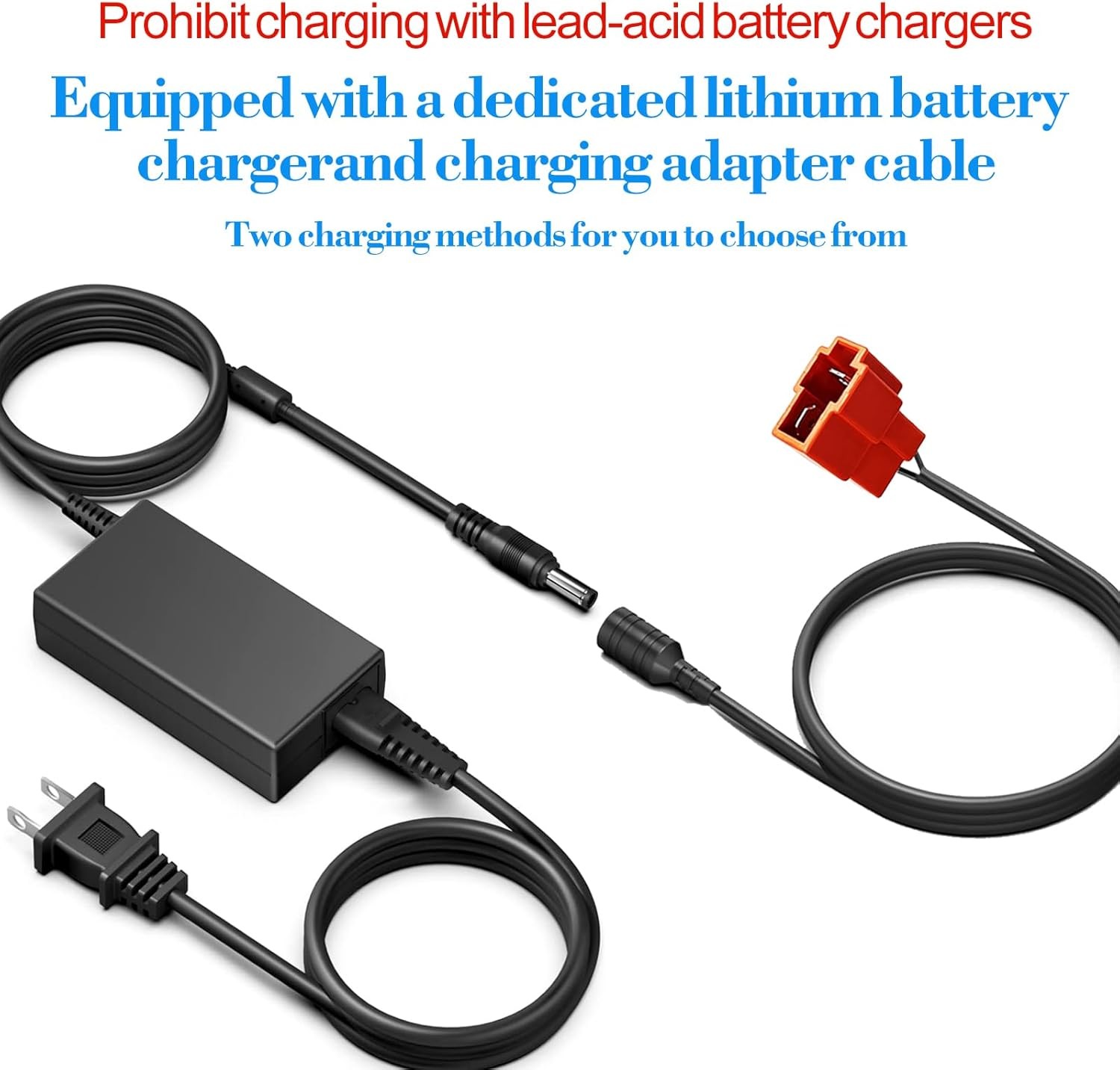 24V 12Ah Li-ion Battery for Kids Ride On Cars Replacement Charger