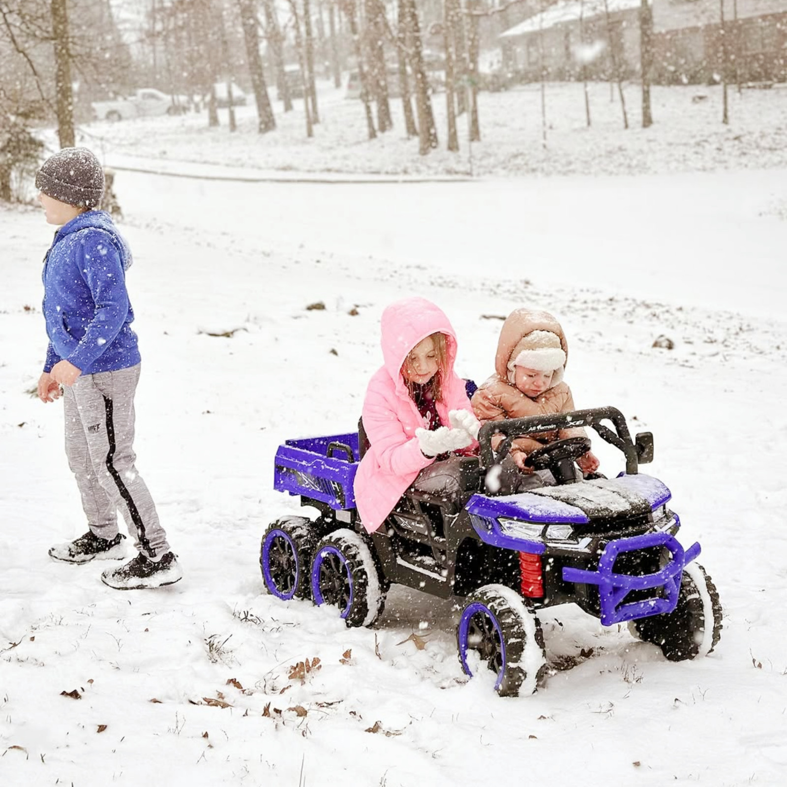 24V Kids Electric Car Ride on Dump Bed Truck Battery Power Wheels Toy w/Remote