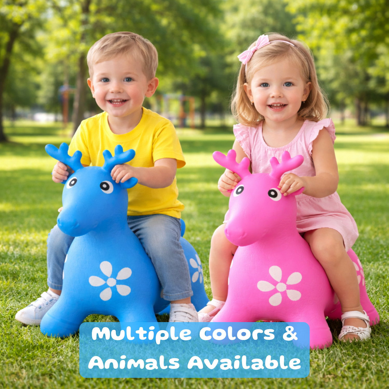 Kids Bouncy Toy – 3 Animals and 4 Colors Available