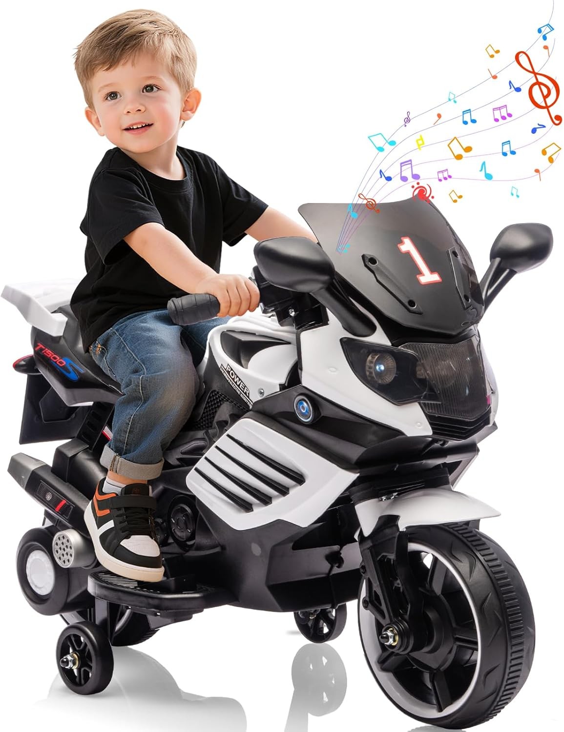 6V Ride On Motorcycle,Battery Powered Ride On Toys Kid Xmas Gift w/Treaded Tires