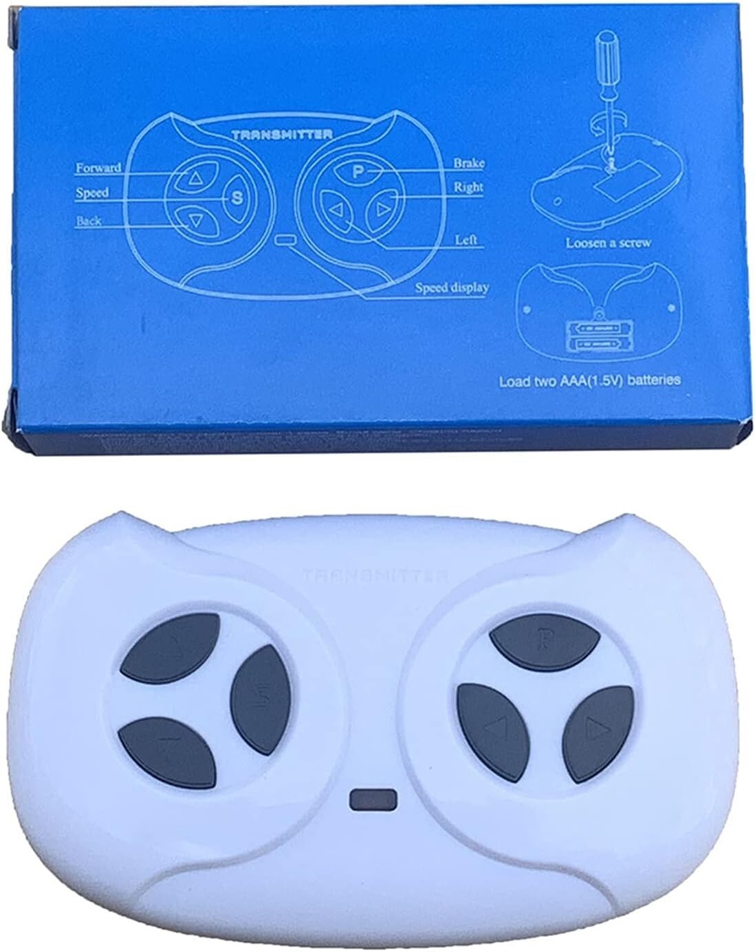 Replacement White Remote Control for Children’s JR Ride-On Car – 2.4G Bluetooth