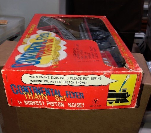 Vintage 1980s Continental Flyer Train Set Battery Operated Toy Boxed Original