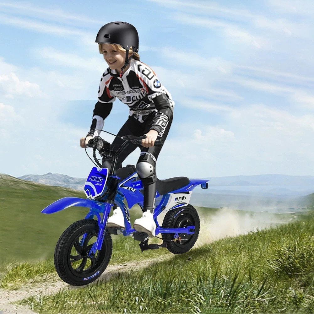 25.2V 200W Kids Motorcycle Ride on Toy 10MPH Pneumatic Tire for Age 3+ BLUE 2026