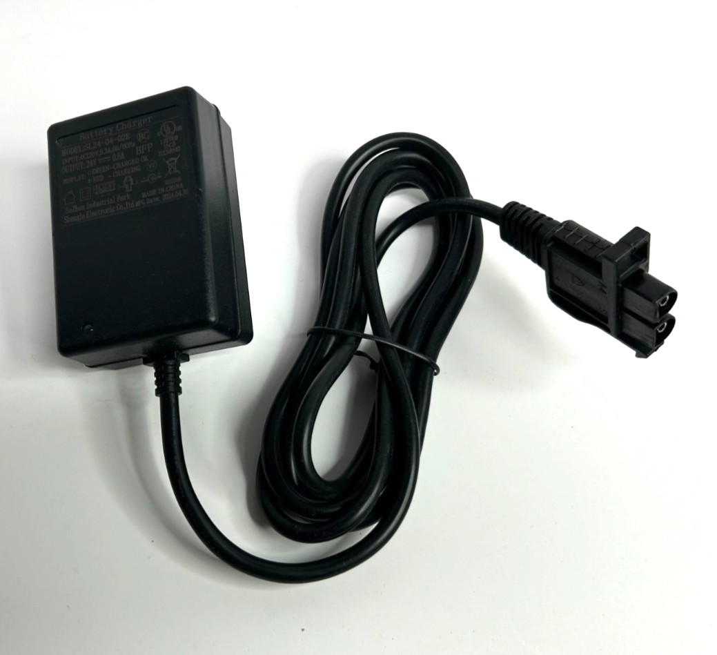 24V B Plug Kids Ride on Car Charger,24 Volt Battery Charger SL24-04-02E – NEW