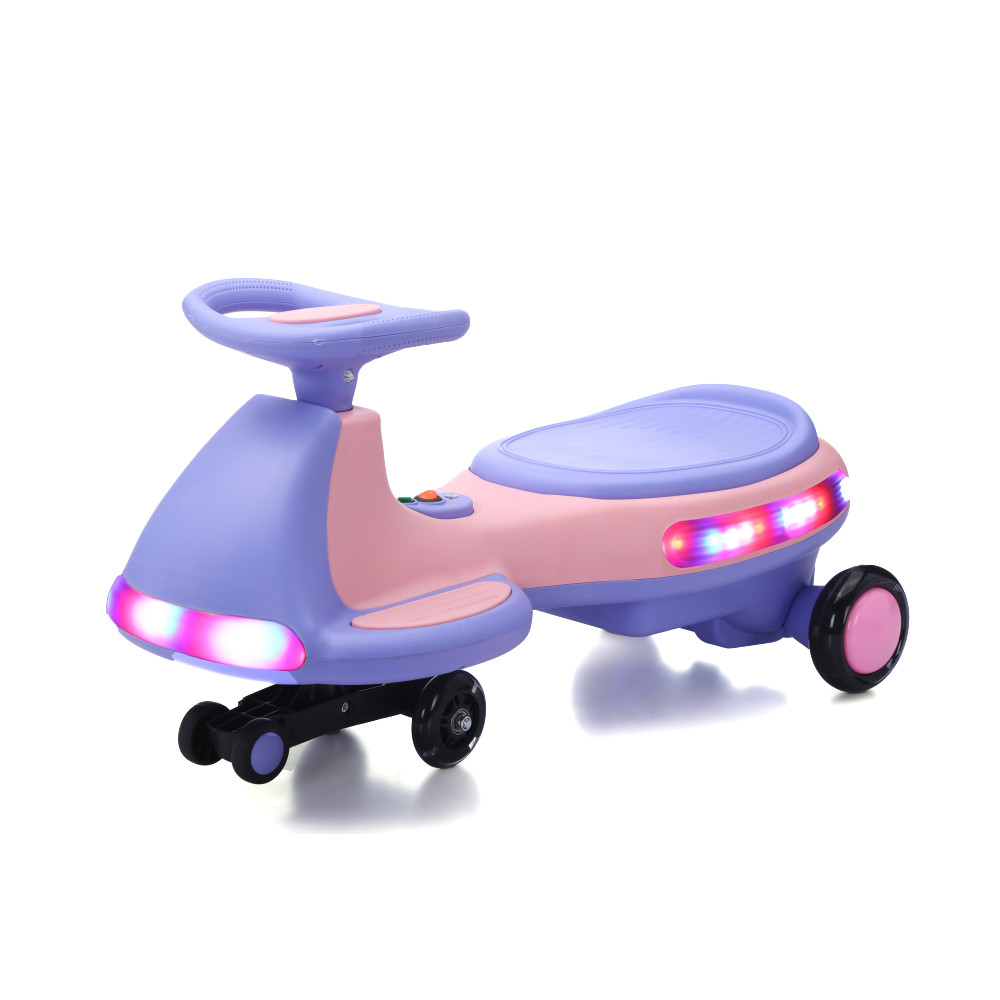 Kids Electric Ride On Car 12V Electric Wiggle Car,LED Lights ,Music, for Ages 3+