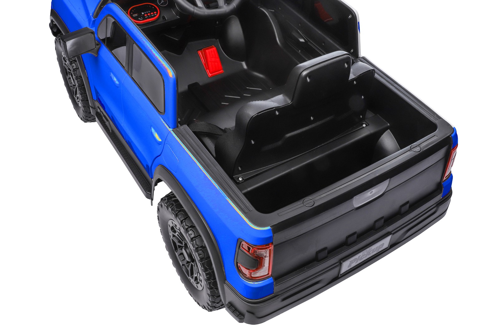 12V Kids Ride-On Car Remote Control, 4-Wheel Shock Absorption 3-6 Years Blue