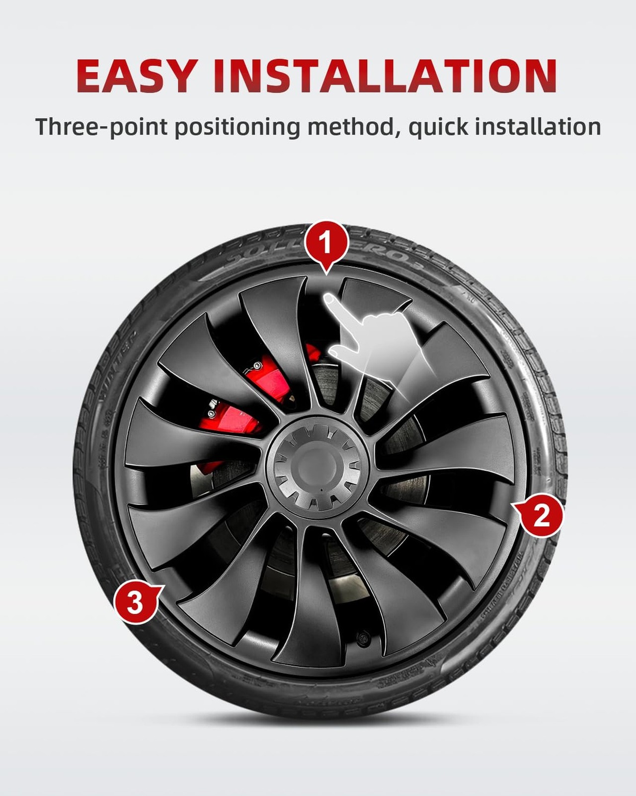 Model Y All-in-one Wheel Rim Protector for Tesla Model Y 21” Uberturbine Whe…