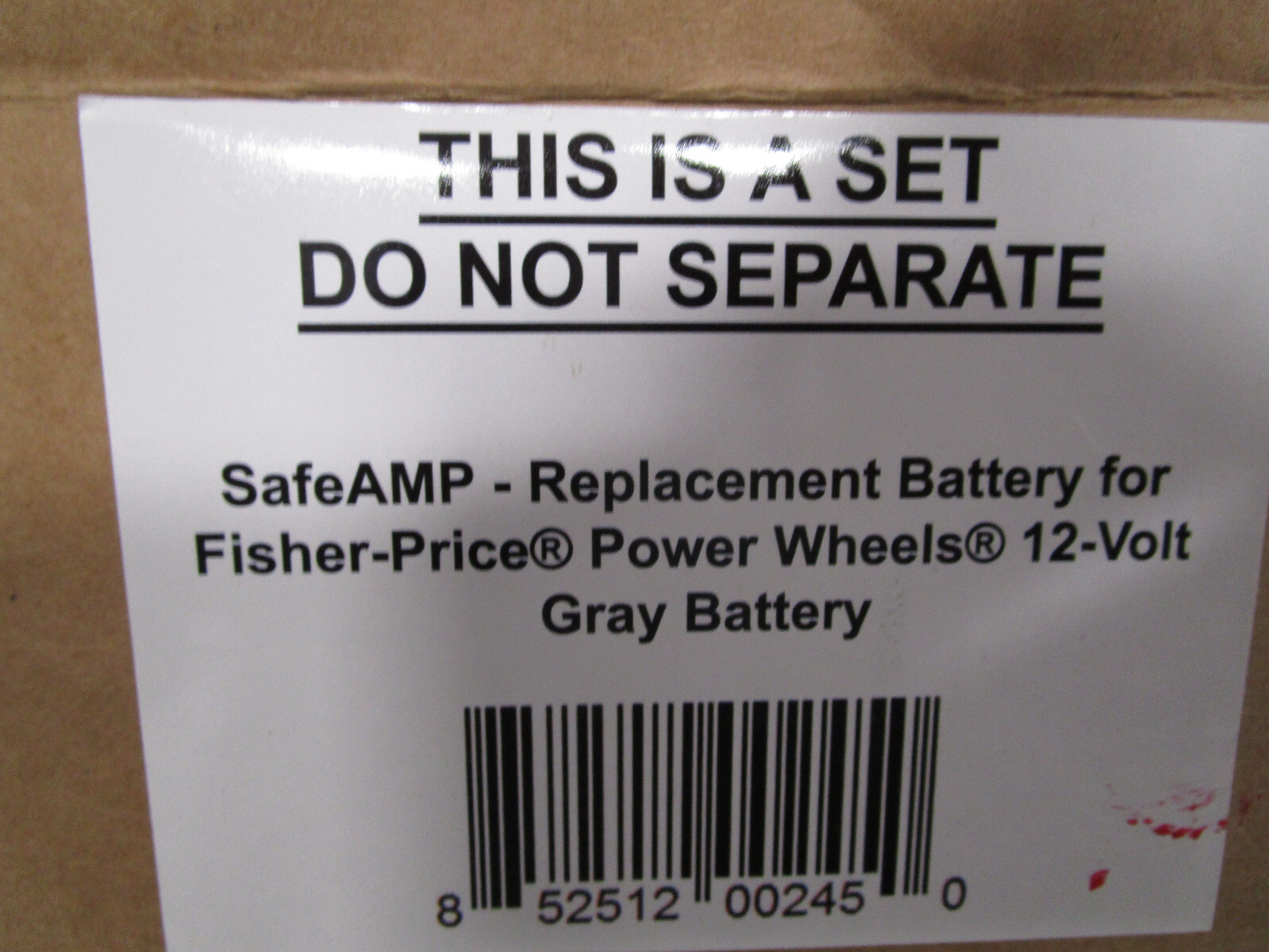 Replacement Battery for Fisher-Price® Power Wheels® 12-Volt Gray Battery