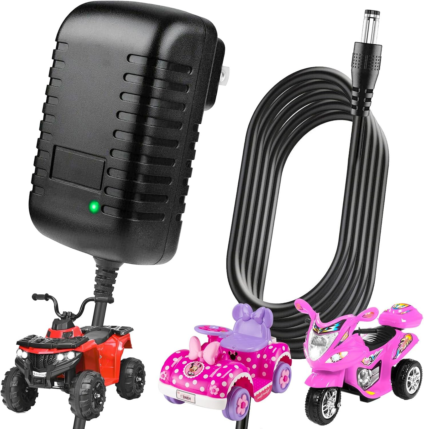 6V Charger for Kids Ride on Toys Car, 6 Volt Battery Charger Replacement for Kid