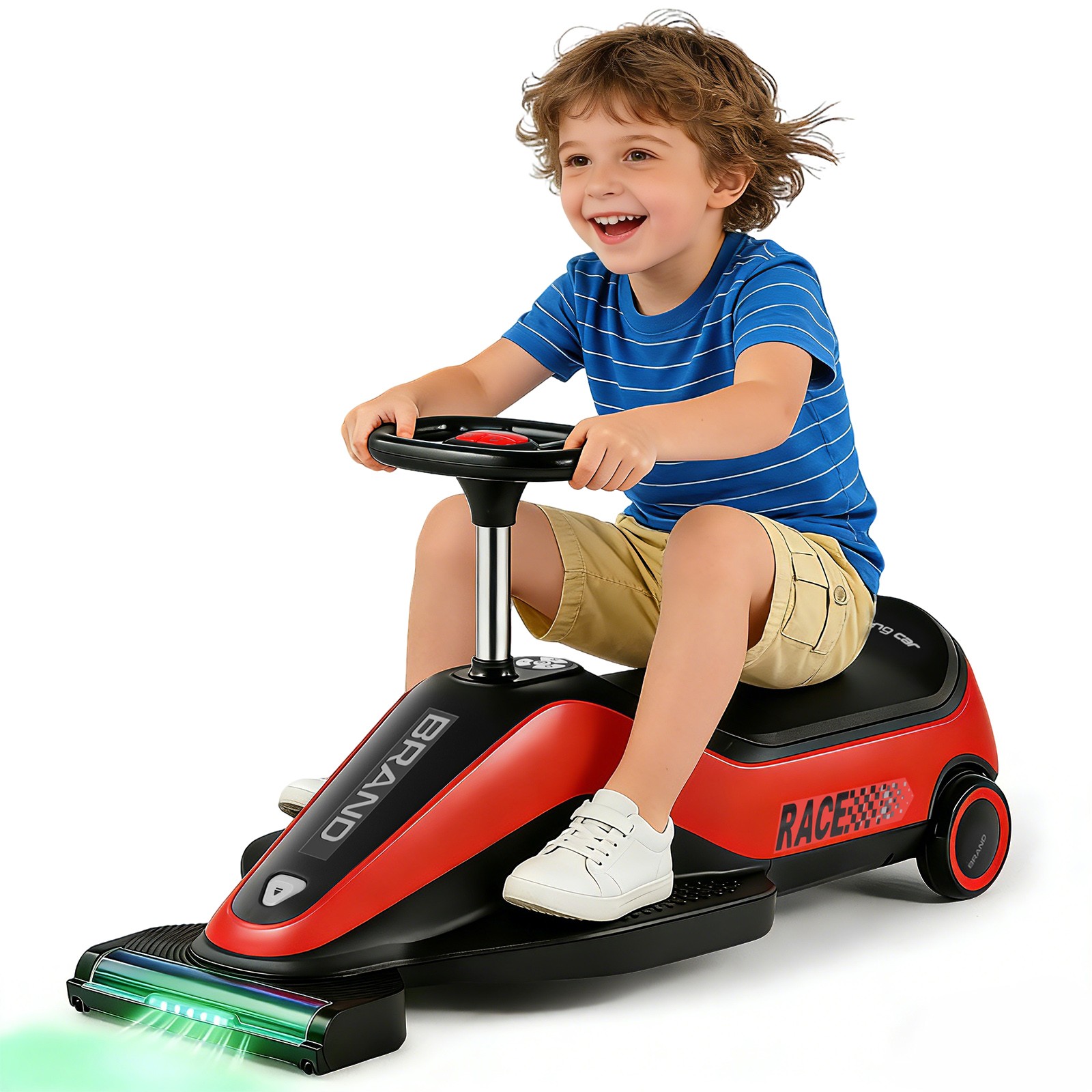 12V Kids Ride On Vacuum Cleaning Car Go Kart w/Detachable Dust Box,Music,2 Speed