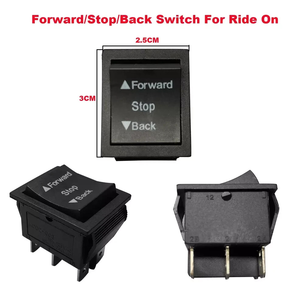 2PCS Forward Reverse Shift Switch for Kids Ride-On Toys Accessories Forward Stop