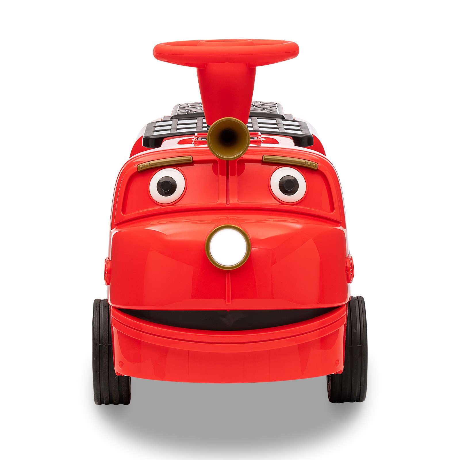 12V 2-Seater Ride On Train Trackless Electric Toy Car for Kids Music LED Lights