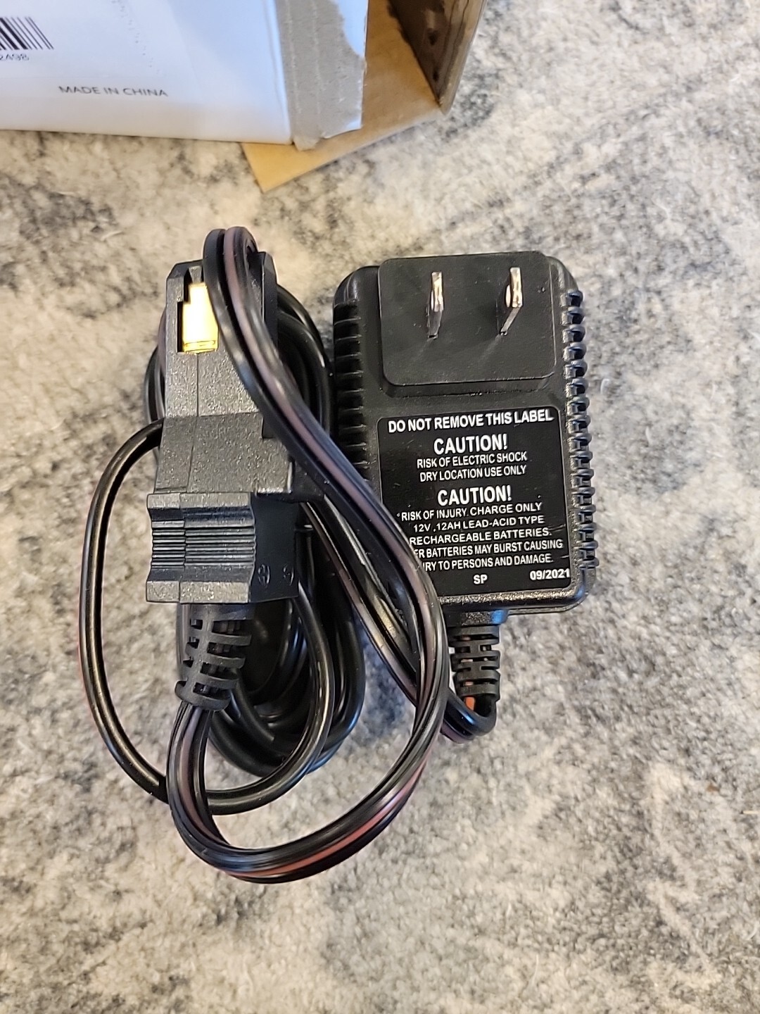 12-Volt Charger Power Wheels Sa-Cpw12 fisher-price Safe Amp New