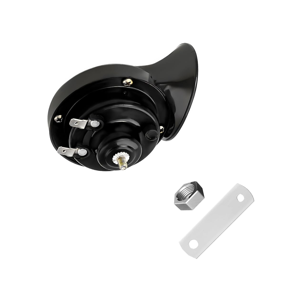 Loud Car Horn, 12V Waterproof Snail Electric Horn, 303DB High Tone Horns Repl