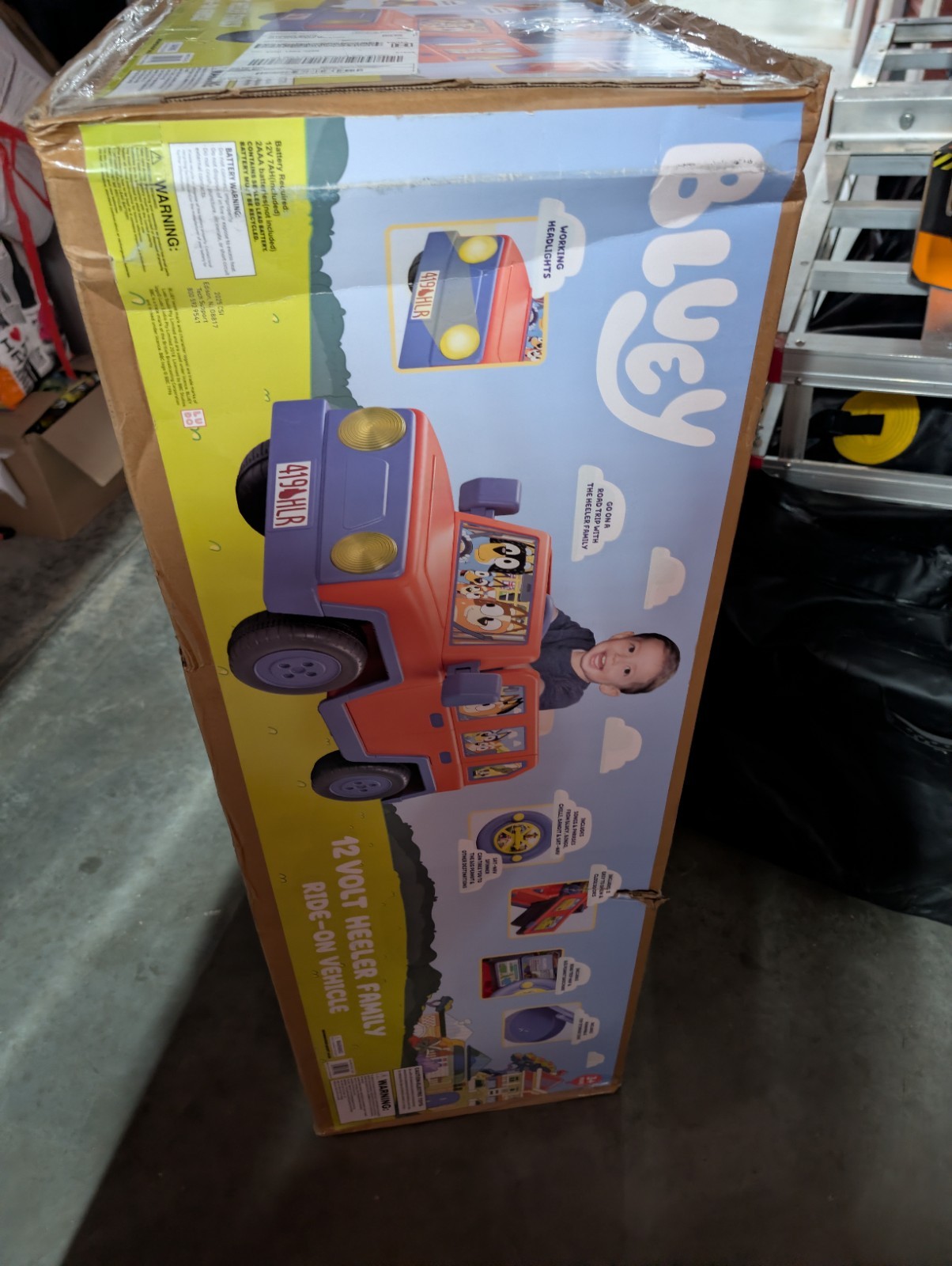 🎉Bluey 12 Volt Ride-On Vehicle Kids Jeep Battery Powered 🆕