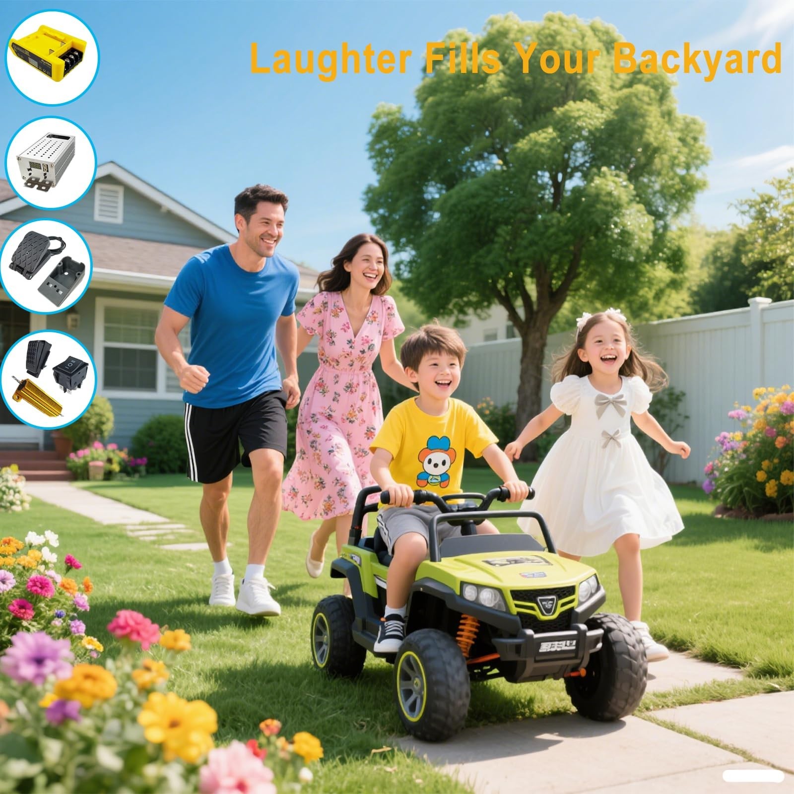 24V Power Wheels Conversion Kit – Low Voltage Protection, DC Motor Speed Control