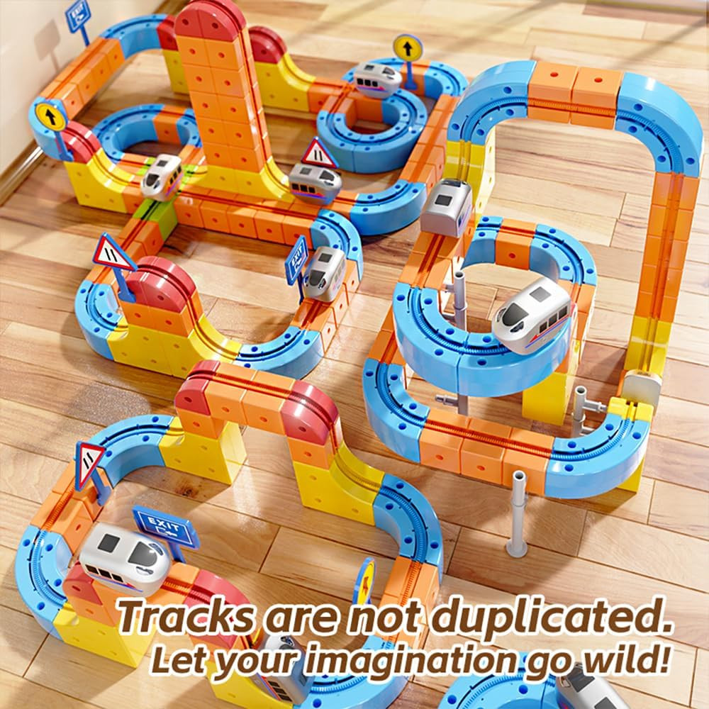Electric Train Set,Car Track for Toddlers, for Kids 3 4 5 6 7 8 Years Old,Gravit