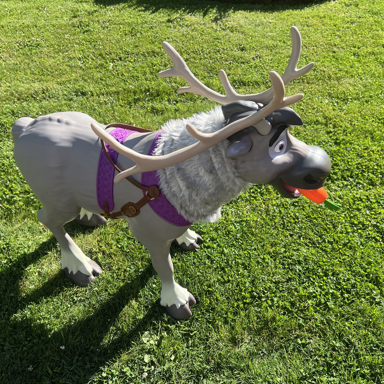 Disney Frozen 2 Playdate Sven Ride-On Reindeer Child Size Toy with Sounds