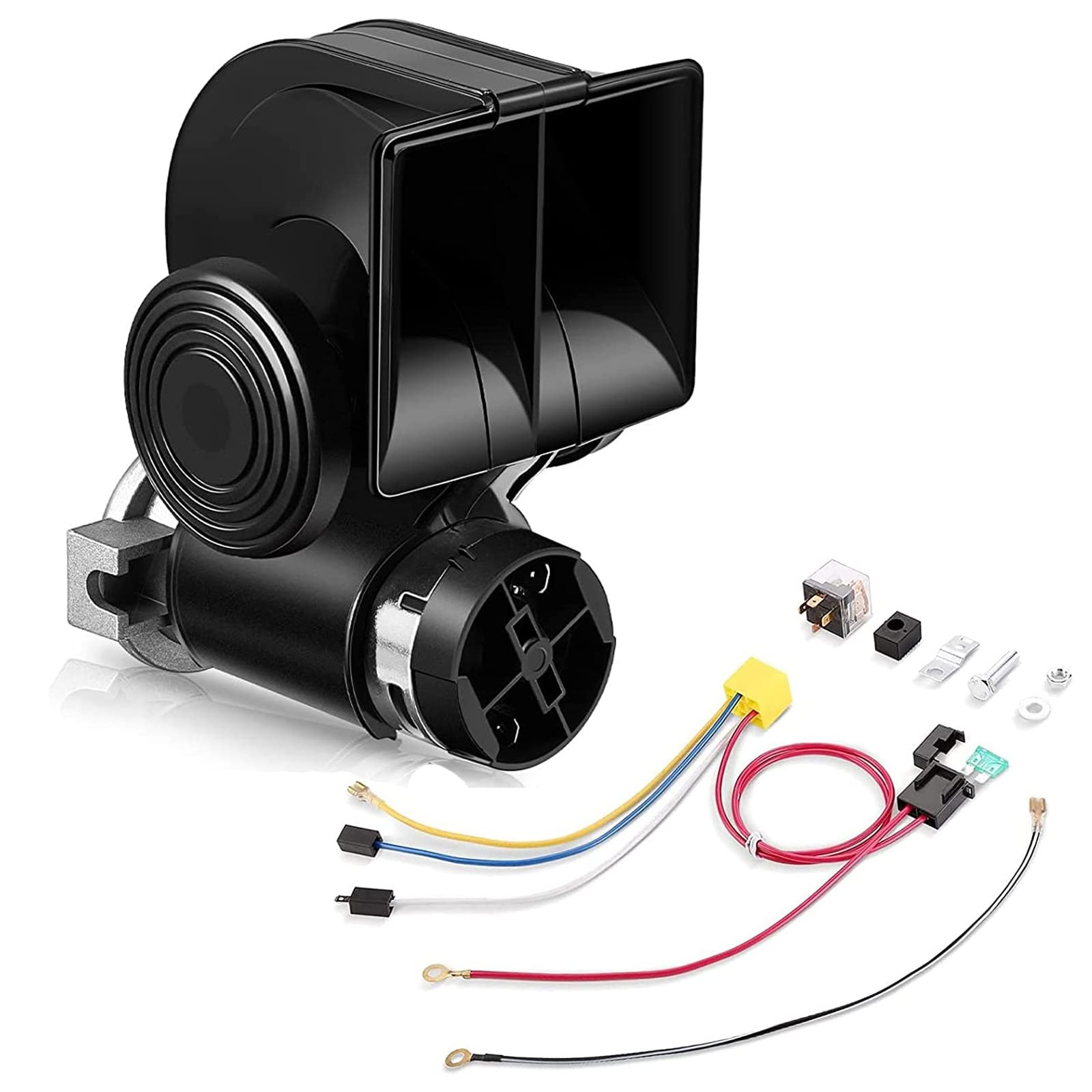 Train Horn Air Horn for Truck, 12V 150DB Snail Train Horn with Automotive Rel…