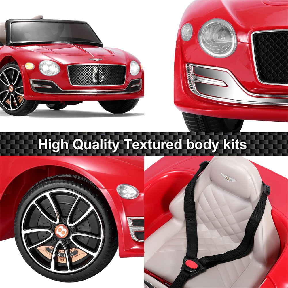 Bentley Style Kids Ride on Car 12V Child Toy Electric Remote Control LED MP3 USA