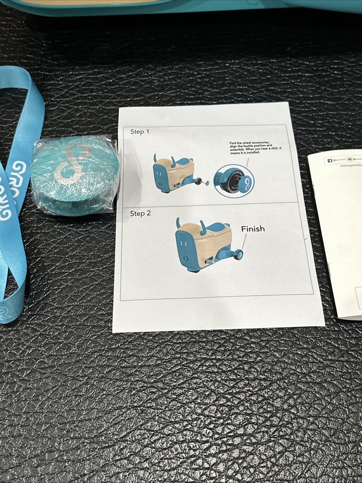 Gyroor GNU Electric Ride-On Toy Car for Kids LED Wheels 3 Speeds 14L Storage