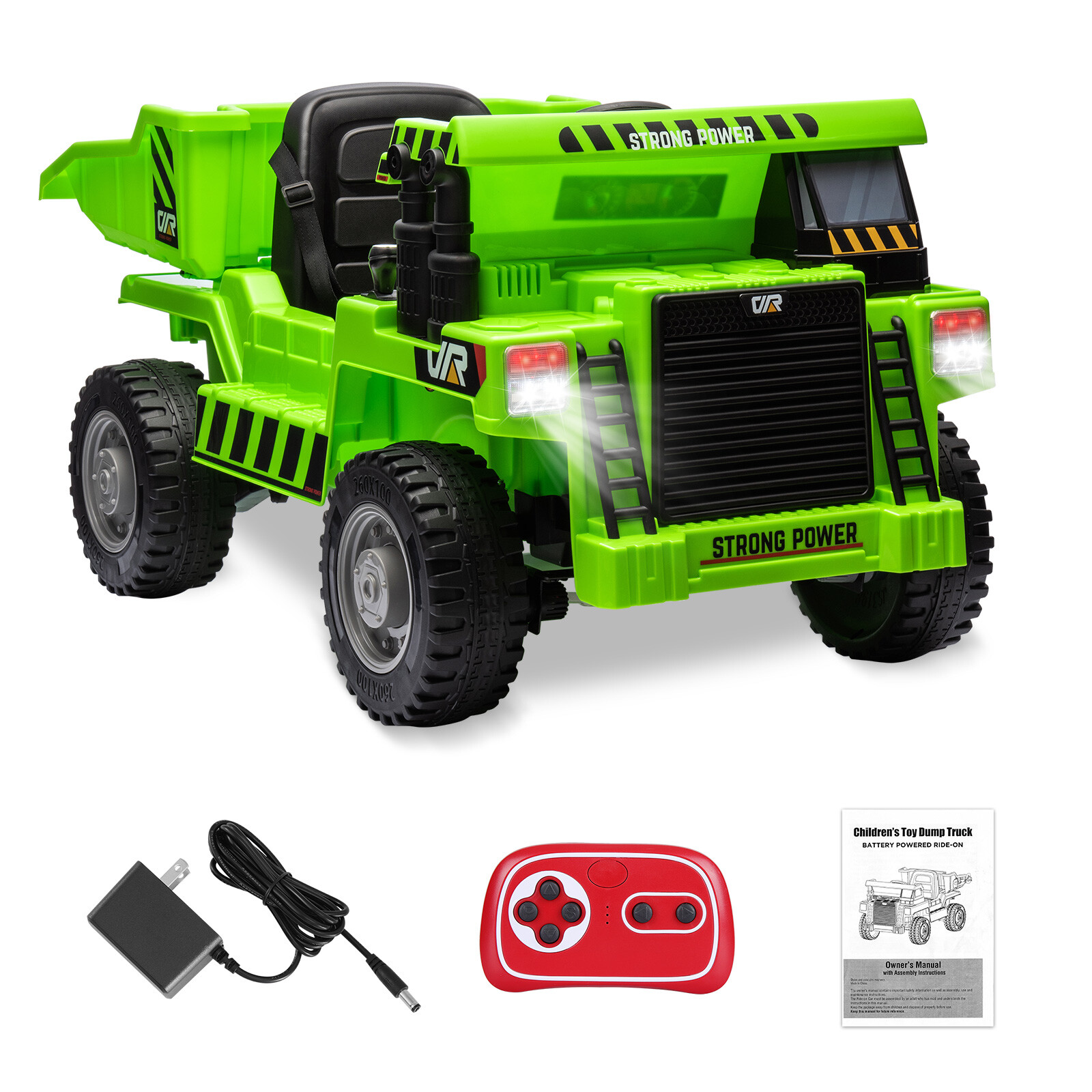 Kids Dump Truck Toys with Remote Control 4 Wheels Kids Ride on Construction Car