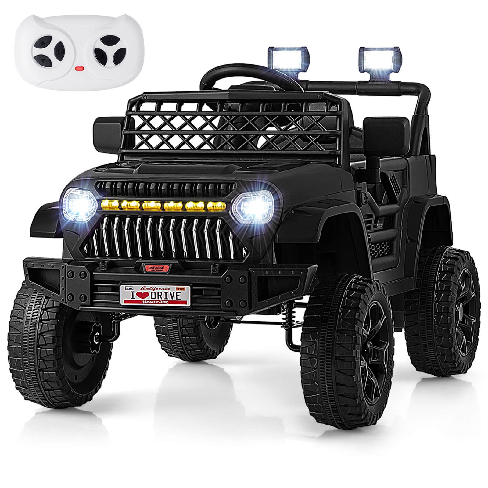 12V Kids Ride on Truck Car Battery Powered Toddler Electric Vehicle w/ 3 Speeds