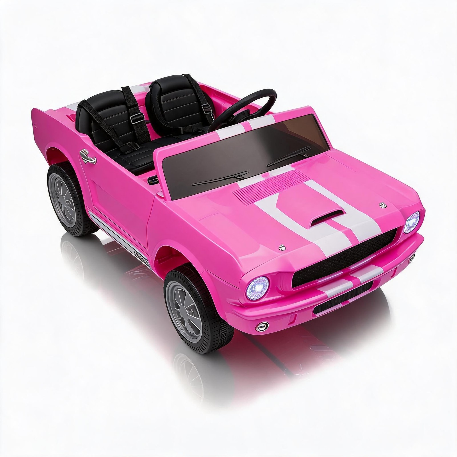 2-Seater Ride on Car Licensed Shelby GT350 24V Electric Vehicle with Remote