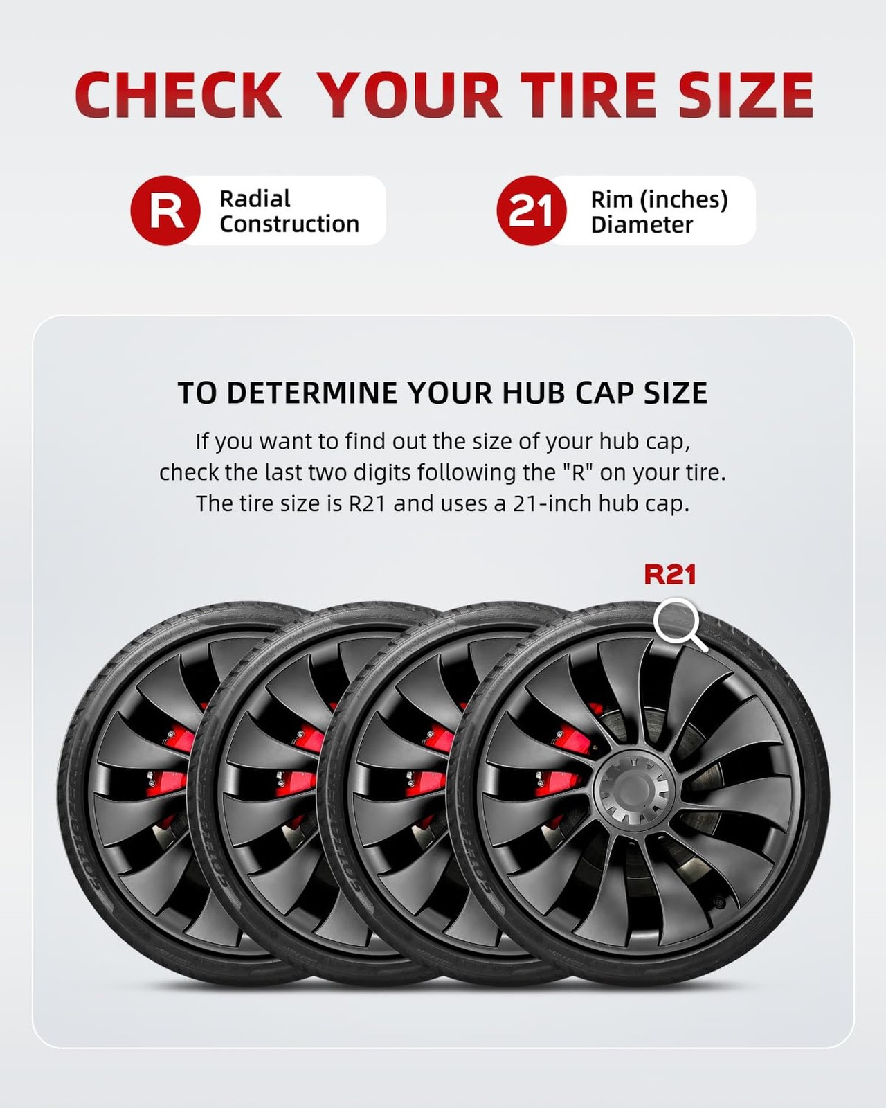 Model Y All-in-one Wheel Rim Protector for Tesla Model Y 21” Uberturbine Whe…