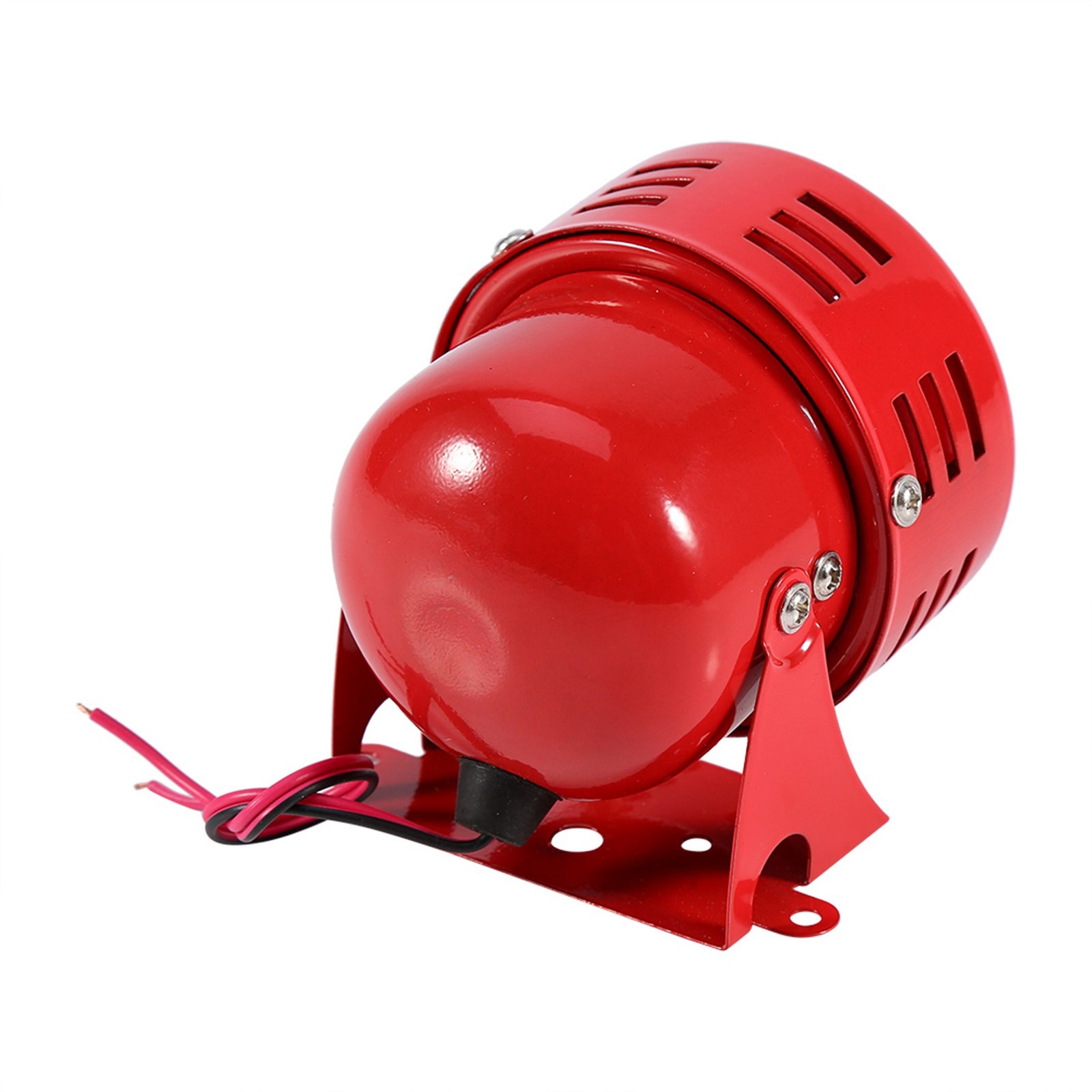 110 DB Durable Electric Motor Siren For Car Truck Motorcycle Compact Red Ai NZAD