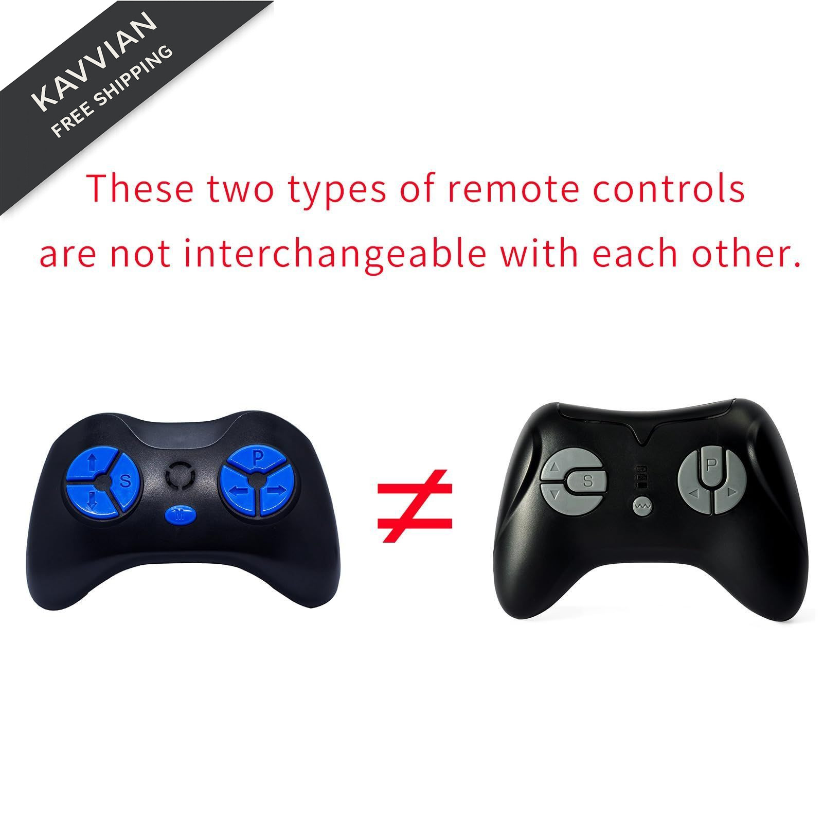 ToiCottage JR1839FCC remote control 2.4ghz Bluetooth for ride on Toys Black