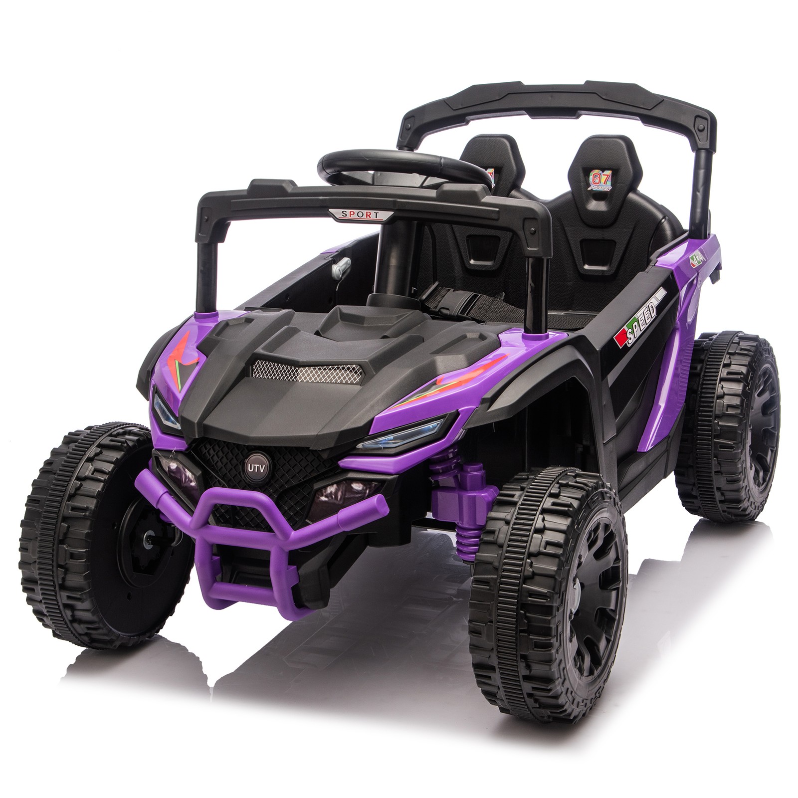 24V Kids Ride on UTV Electric Off-Road Car Speed 1.86-3.11mph w/Remote Control
