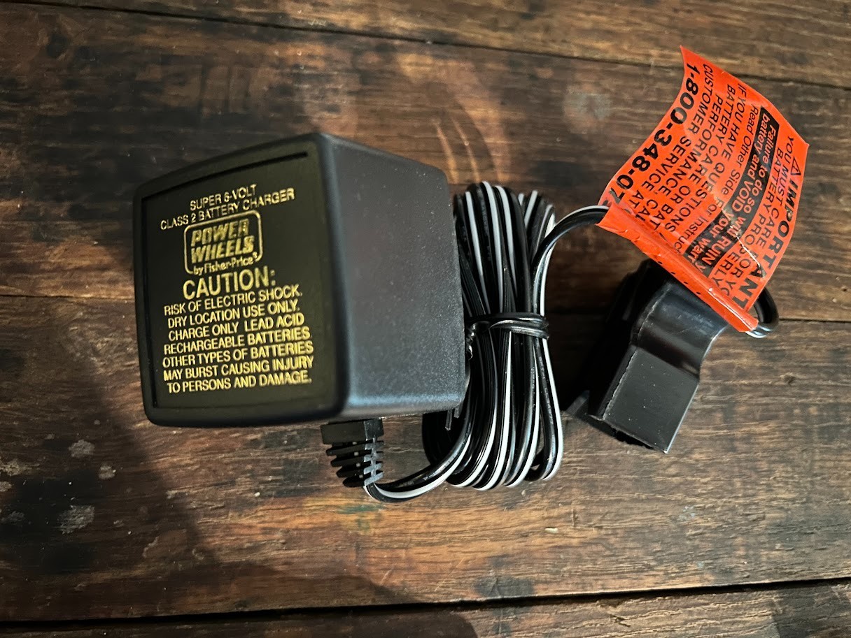 New Power Wheels 6-Volt Super 6-Volt Battery Charger 00801-0974