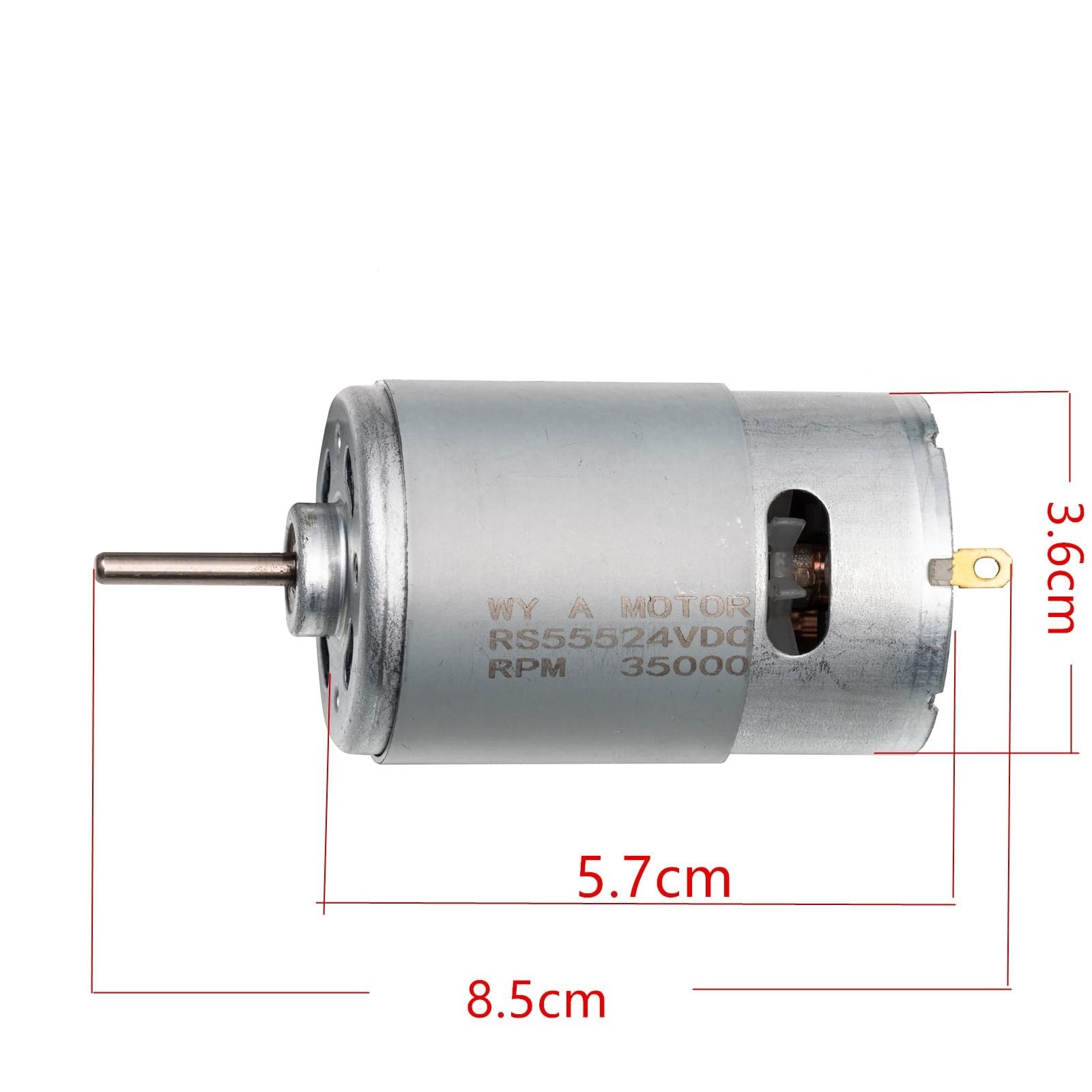24V RS555 Electric Motor 35000RPM – 2 Pcs Power Wheel Upgrade, Gearbox Parts for
