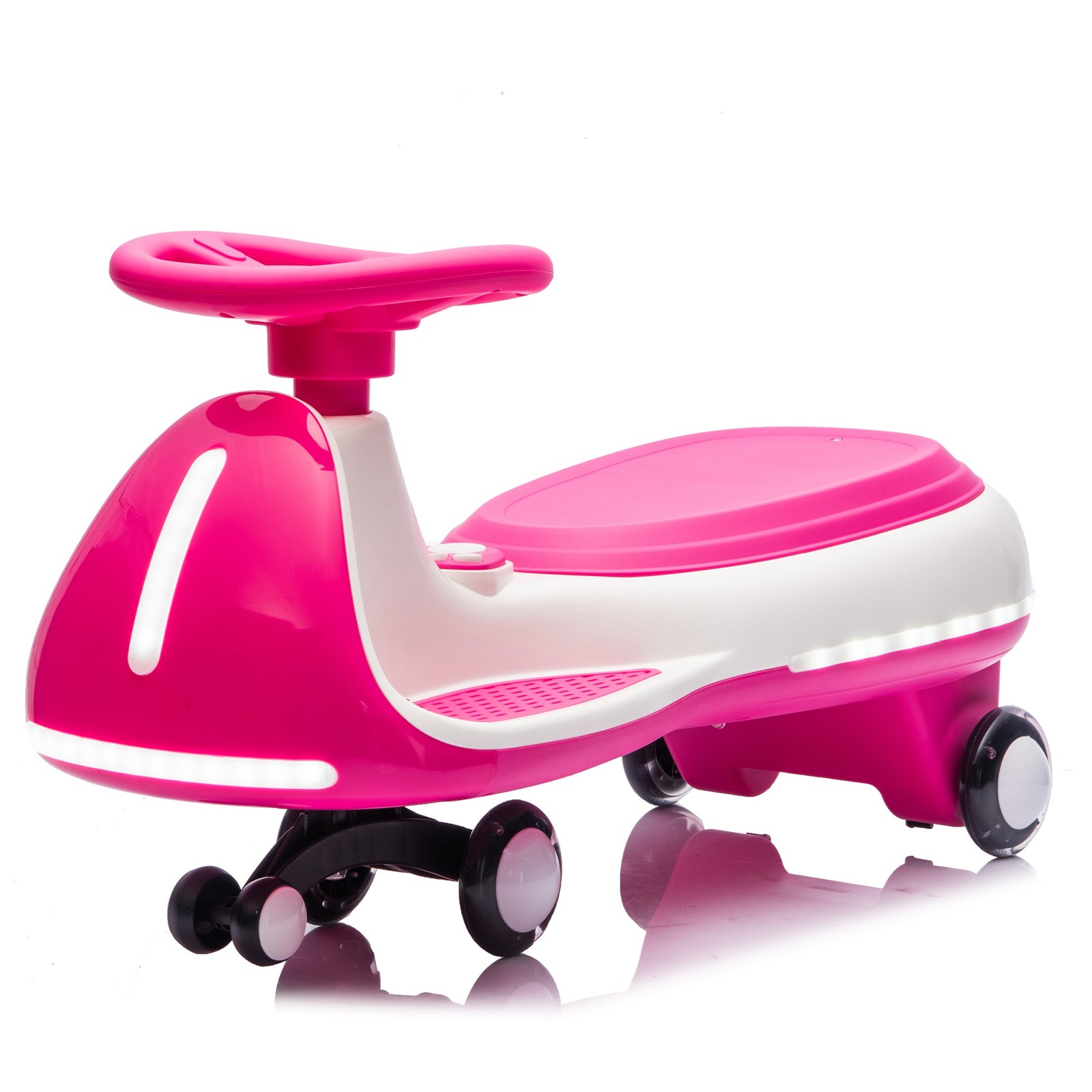 12V Electric Ride On Wiggle Car for Kids Rechargeable Battery LED Lights