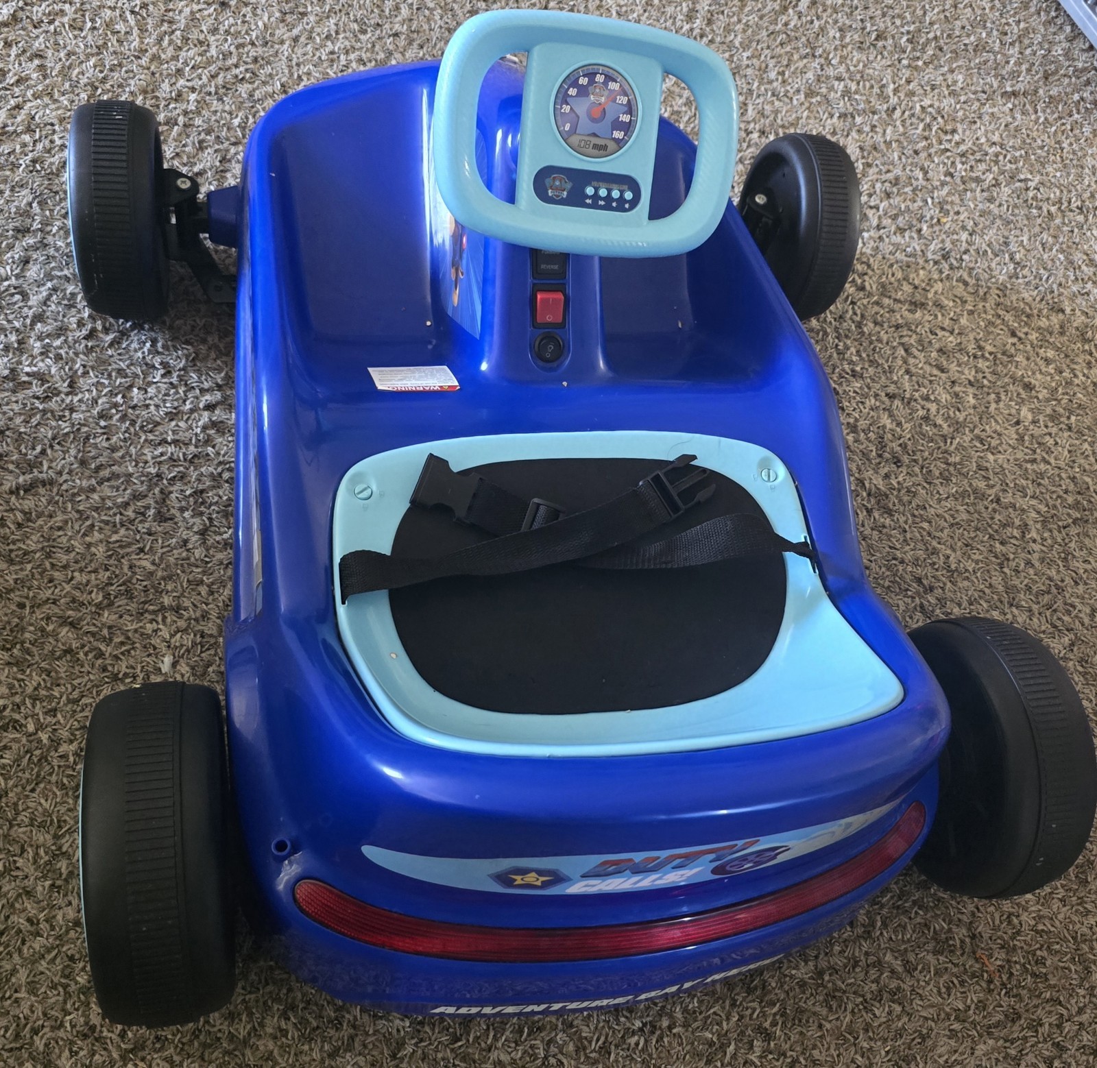 Paw Patrol Chase 6V Electric Go Kart for Kids, Electric Ride-On Toy with Ligh…