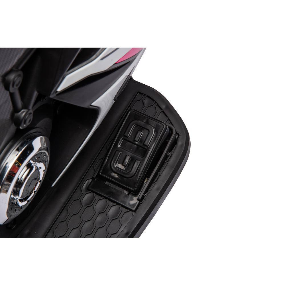Plastic 6-V Electric Motorcycle for Kids 3-4-Years Boys/Girls with Headlight, Mu