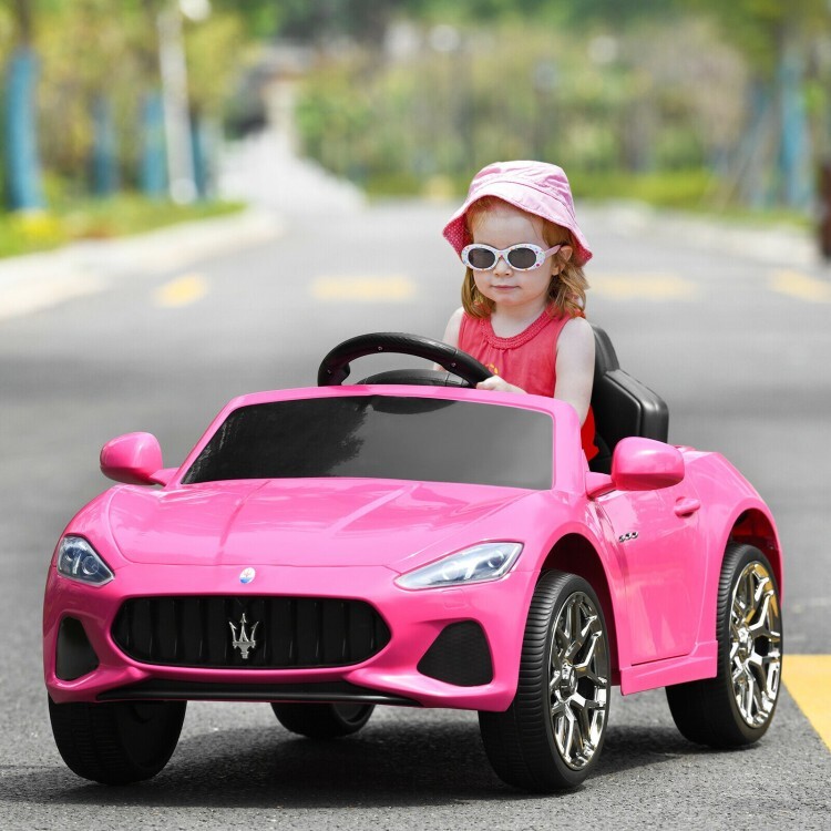 12V Kids Ride On Car Toddler Toy Girls Gift Remote Control w/ Lights Music Pink