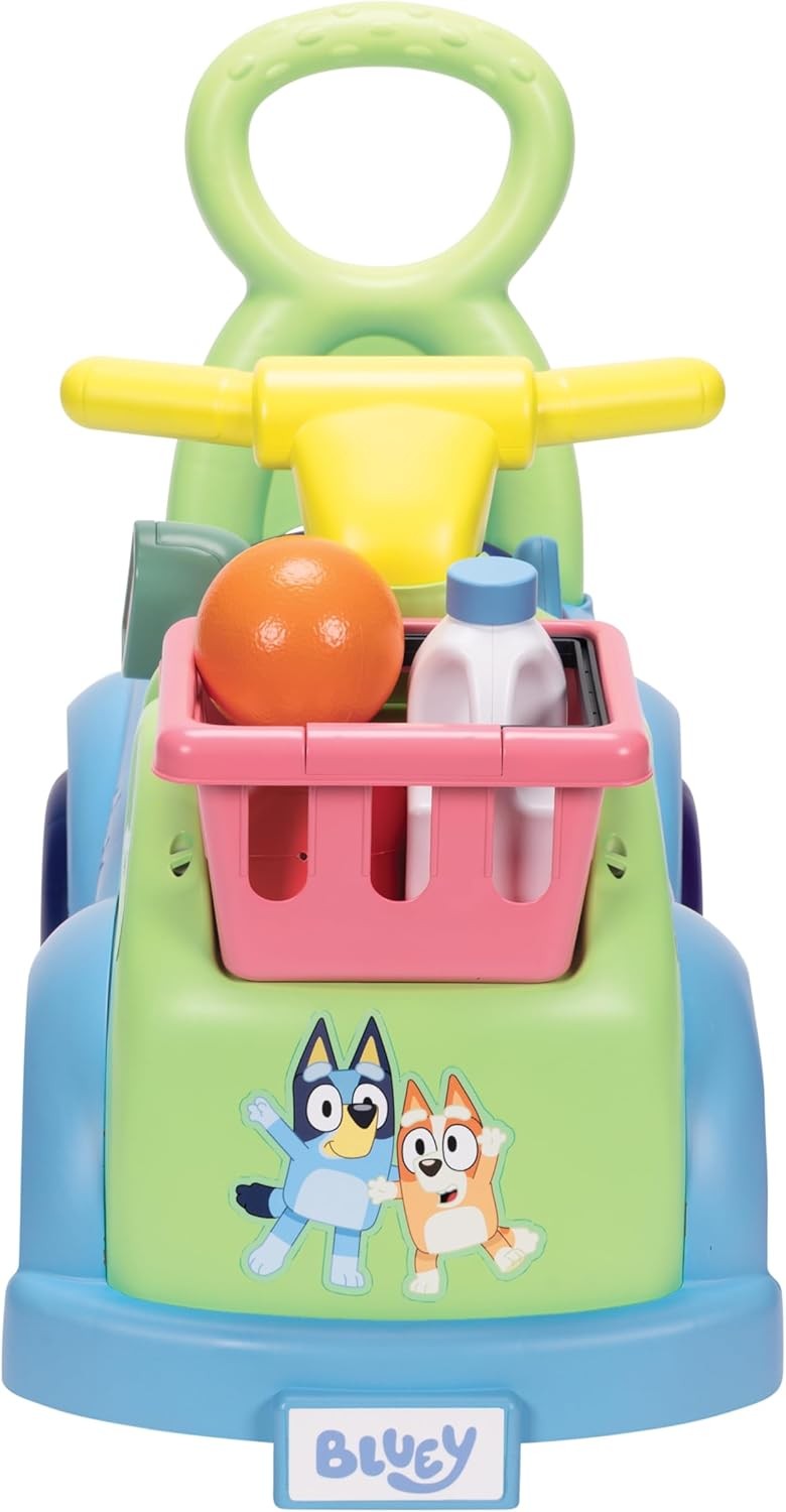 Bluey Shopping Cart Ride On Toy New Gift