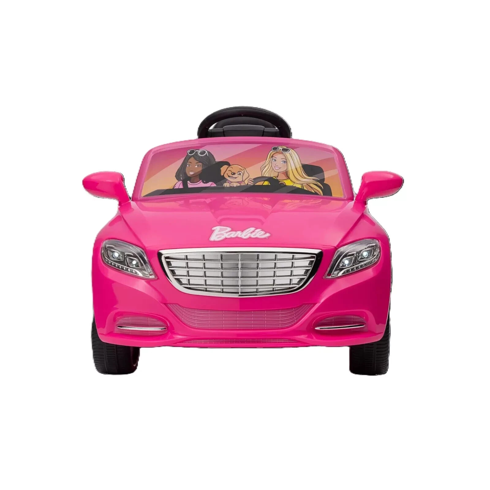 Barbie Convertible 6V Battery-Powered Ride-On Car w/ Remote Control, Ages 3+