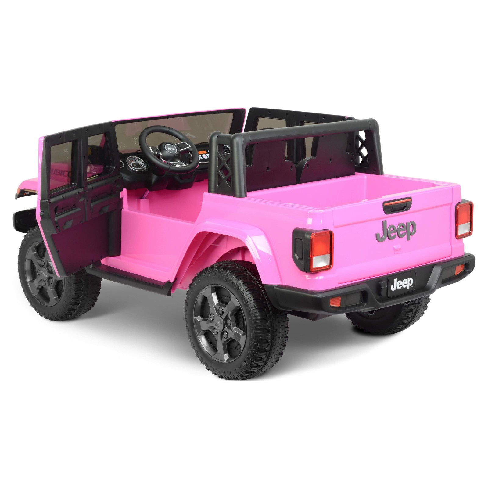 12 volt Jeep Gladiator Battery Powered Ride On Vehicle, Pink, Gray or Blue